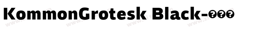KommonGrotesk Black字体转换